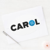 Taste Carol Ovaler Aufkleber (Umschlag)