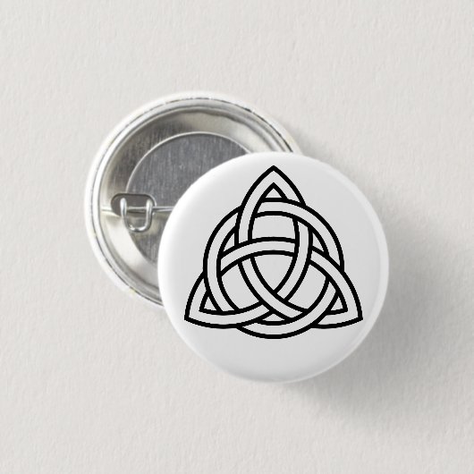 Taste Celtic Triquetra (Trinity) Button (Vorne & Hinten)