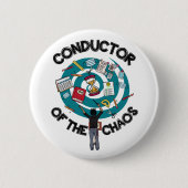 Taste "Chaos Conductor" - Schwarz Button (Vorderseite)