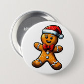 Taste "Christmas Gingerbread Man" Button (Vorne & Hinten)