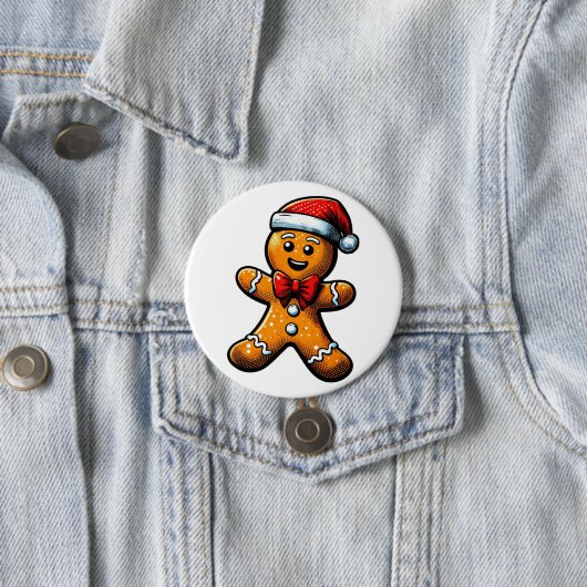 Taste "Christmas Gingerbread Man" Button (Beispiel)