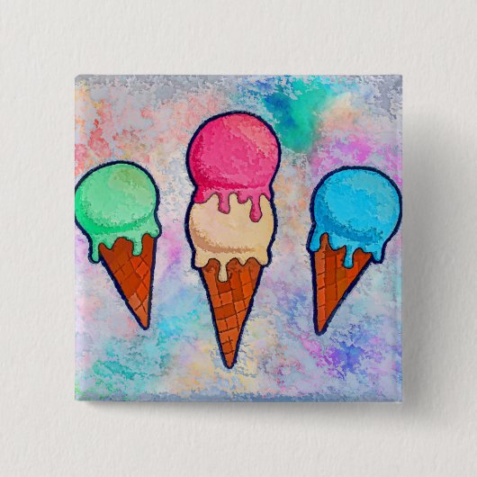 Taste "Eiscreme" Button (Vorderseite)
