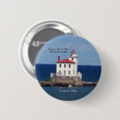 Taste "Fairport Harbour West Breakwater Light" Button (Vorne & Hinten)