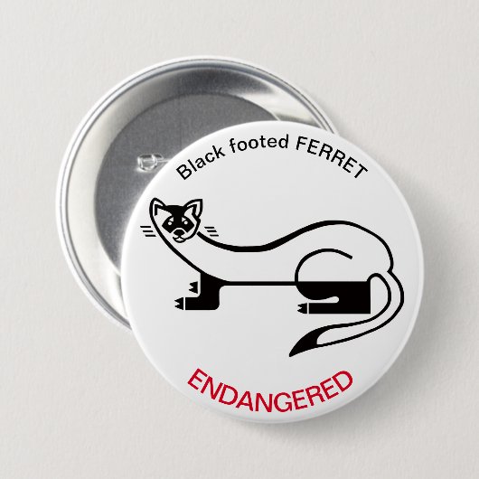 Taste Ferret Button (Vorne & Hinten)