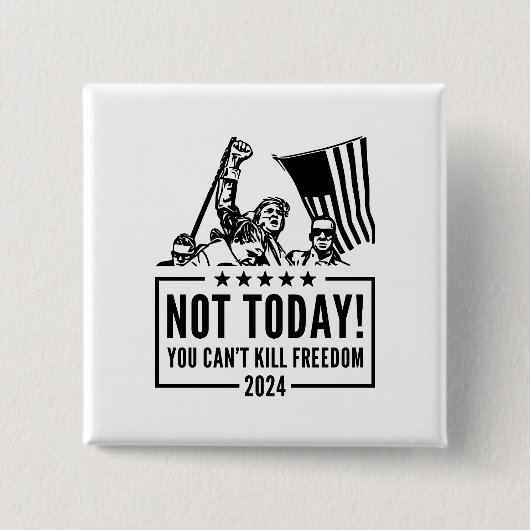 Taste für Demokratie Trump 2024 Button (Vorderseite)