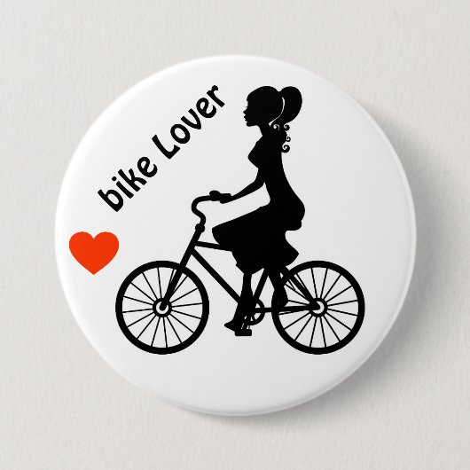 Taste für den Fahrradliebhaber Button (Vorderseite)