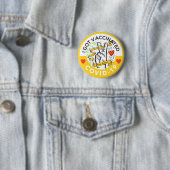 Taste für Frieden und Liebe Impfstoff Button (Beispiel)