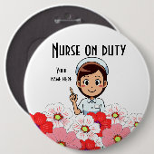 Taste für Krankenversicherung auf Zoll 3B Button (Vorne & Hinten)