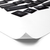 Taste für Schreibbuchstaben der Legasthenie Poster (Ecke)