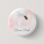 Taste für Team Girl Christmas Gender Button (Vorderseite)