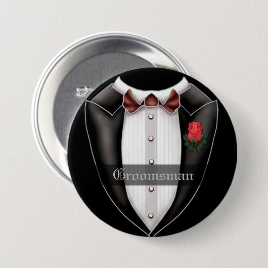 Taste für Trauzeuge-Hochzeitsparer Button (Vorne & Hinten)