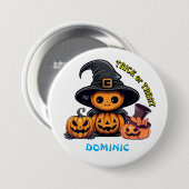 Taste : HALLOWEEN Gruselig #1 Button (Vorne & Hinten)