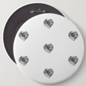 Taste Herz-Diamant-Muster Button (Vorne & Hinten)
