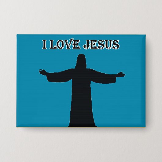 Taste ich liebe jesus button (Vorderseite)