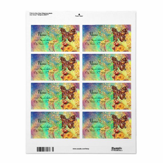 TASTE IN GLITZERN, blau-gelb-grün (Vorne)