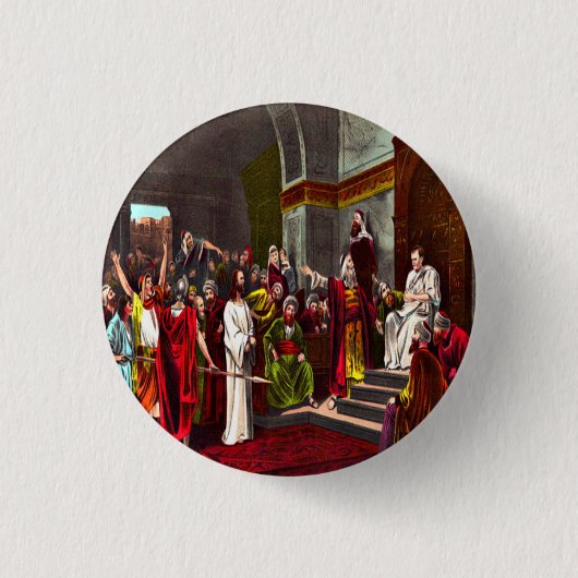Taste Jesus und Pille Button (Vorderseite)