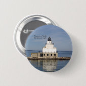 Taste "Manitowoc North Breakwater Light" Button (Vorne & Hinten)