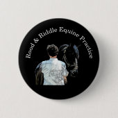 Taste "Mann mit dunklem Pferd" Button (Vorderseite)
