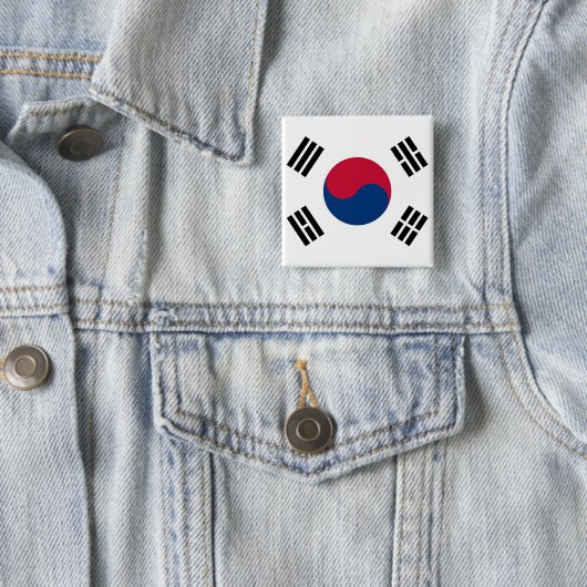Taste mit Flagge in Südkorea Button (Beispiel)