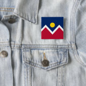 Taste mit Flagge von Denver, Colorado Button (Beispiel)