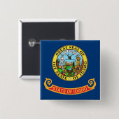 Taste mit Flagge von Idaho Button (Vorne & Hinten)