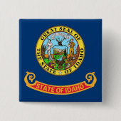 Taste mit Flagge von Idaho Button (Vorderseite)