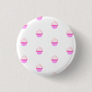 Taste mit süßem rosa Cupcake Button