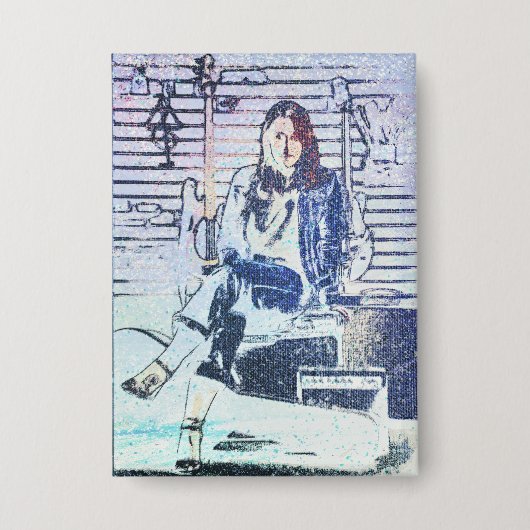 Taste "Music Art Print" Button (Vorderseite)