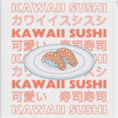 Taste of Japan Text & Sushi Aufkleber (Vorderseite)