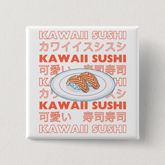 Taste of Japan Text & Sushi Button (Vorderseite)