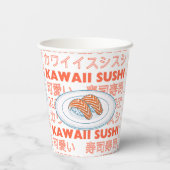 Taste of Japan Text & Sushi Pappbecher (Rückseite)
