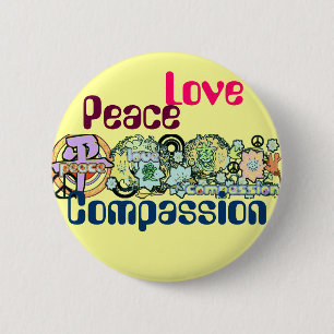 Taste "Peace Liebe Mitgefühl" Button
