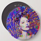 Taste Peacock Dance Button (Vorne & Hinten)