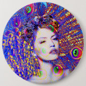 Taste Peacock Dance Button (Vorderseite)