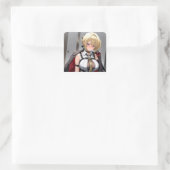 Taste Quadratischer Aufkleber (Tasche)