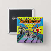Taste "Santa Barbara Freedom" Button (Vorne & Hinten)