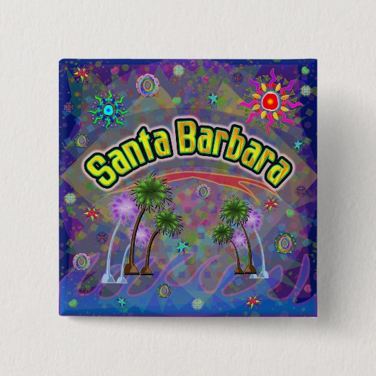Taste "Santa Barbara Noble Voyage" Button (Vorderseite)