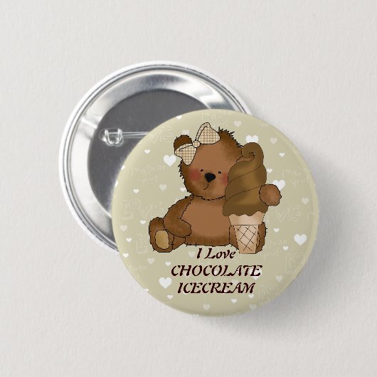 Taste Schokoladeneis Button (Vorne & Hinten)