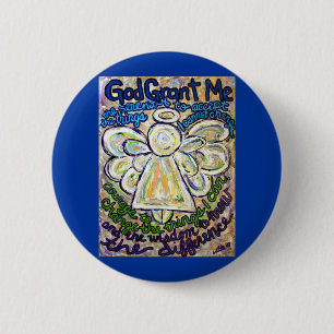 Taste "Serenity Prayer Angel Art Painting" Button