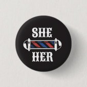 Taste SHE/HER Pronoun Button (Vorderseite)