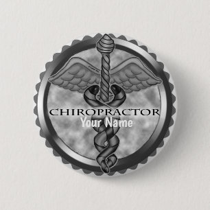 Taste Silver Chiropractor Button