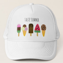 'Taste Summer' Yummy Ice Cream Assortiment Truckerkappe