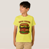 Taste Tester Hamburger Kids Yellow T - Shirt (Vorne ganz)