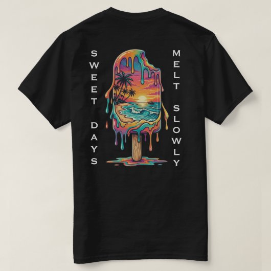Taste the Sunset Melting Popsical Tee (Design Rückseite)