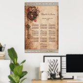 Taste und Taste Hochzeit 10 Tabelle Seating Chart Poster (Heimbüro)