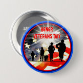 Taste zum Ehrentag Veteranen Button (Vorne & Hinten)