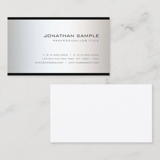 Tasteful intelligenter beruflicher visitenkarte (Vorne/Hinten)