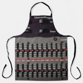 Tasten auf einem Tonmischer im Aufnahmestudio. Schürze (Vorderseite)