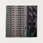 Tasten auf einem Tonmischer im Aufnahmestudio. Wandteppich (Vorderseite (Horizontal))