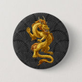 Tasten des chinesischen Lucky-Gold-Drachen Button (Vorderseite)